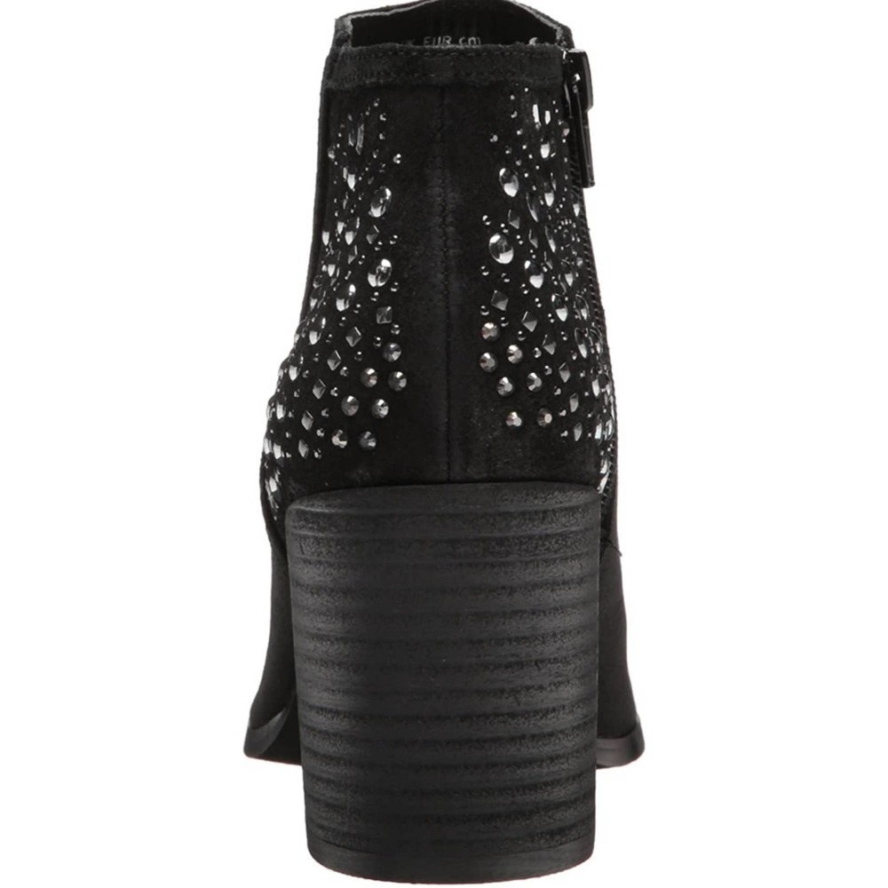 Fergie Leather Bless Bootie Ankle Boots Black 8.5 - Picture 3 of 12